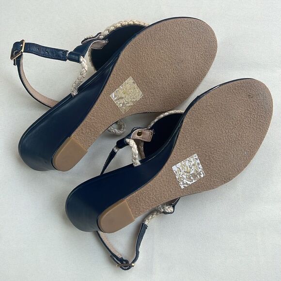 Jack Rogers Reef Edge Leather Sandal in Blue Size 6 - Picture 10 of 14